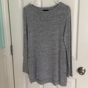Banana Republic Heather Gray Long Sleeve Tunic Top